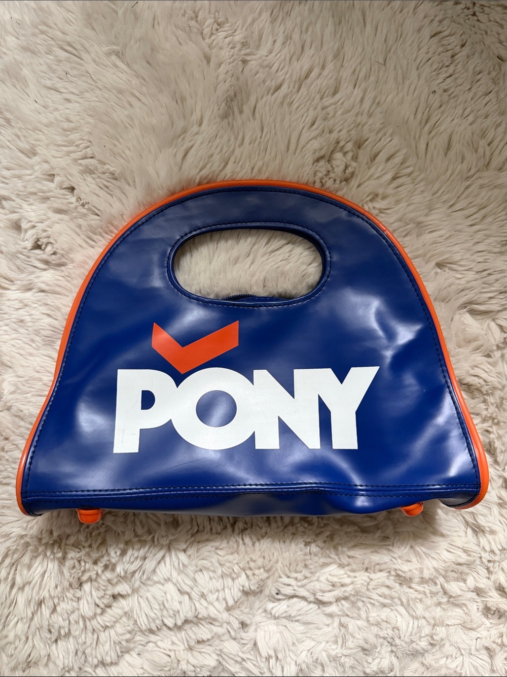 Pony Blue and Orange Logo Mini Bag